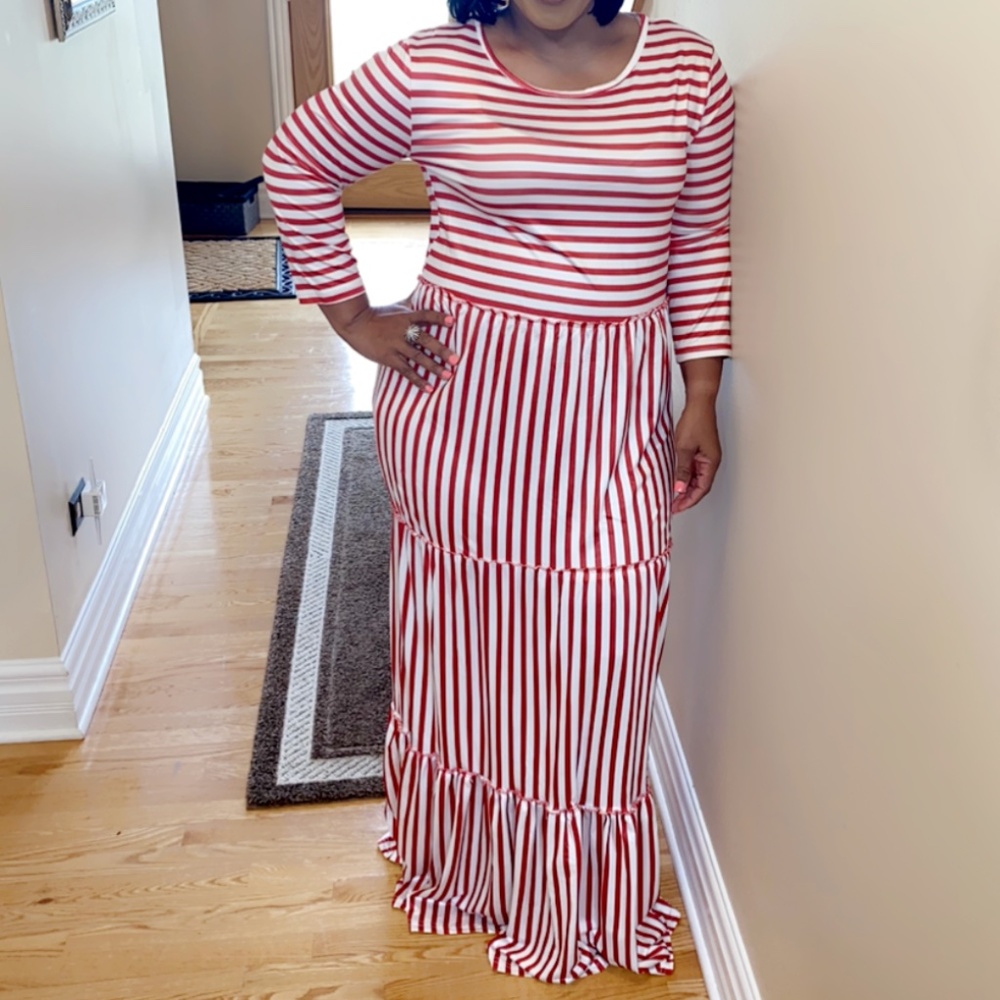 Peppermint Candy Maxi Dress